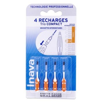 Brossettes interdentaires 1.2mm Trio Compact Inava - 4 recharges