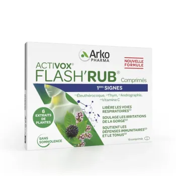 Activox Flash'Rub Arkopharma - boîte de 15 comprimés