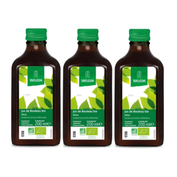 Jus de bouleau bio détox Weleda - lot de 3 flacon de 200ml