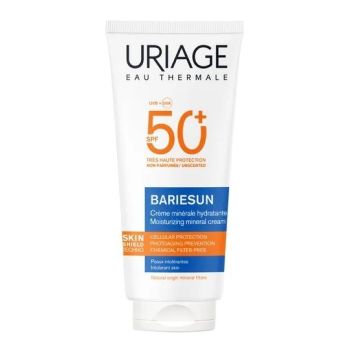 Bariésun crème minérale hydratante SPF50+ sans parfum Uriage - tube de 100ml