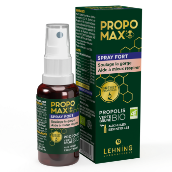 Propomax spray gorge fort/huiles essentielles propolis Lehning - spray de 30ml