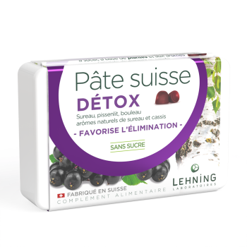 Pâte suisse détox Lehning - boite de 40 gommes