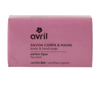 Savon corps & mains figue bio Avril - pain de 100g