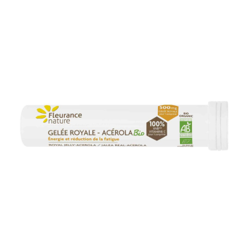 Gelée royale acérola BIO Fleurance Nature - tube de comprimés à croquer 
