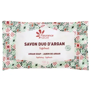 Savon duo d'argan exfoliant Fleurance Nature - pain de 100g