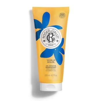 Gel douche bienfaisant vanille soleil Roger & Gallet - tube de 200ml