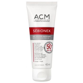 Sébionex gel solaire matifiant SPF50+ ACM - tube de 40ml