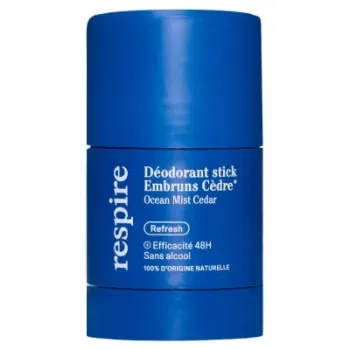 Déodorant embruns cèdre Refresh bio Respire - stick de 50g