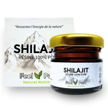 Shilajit résine 100% pure Feel Pure - pot de 30g