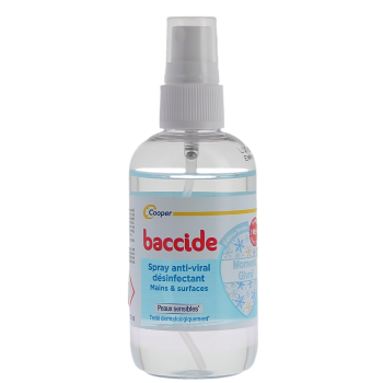 *GPT*Spray anti-viral désinfectant mains & surfaces moment givré Baccide - spray de 100ml