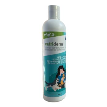 Vetriderm lotion topique pour animaux de compagnie Elanco - flacon de 350ml