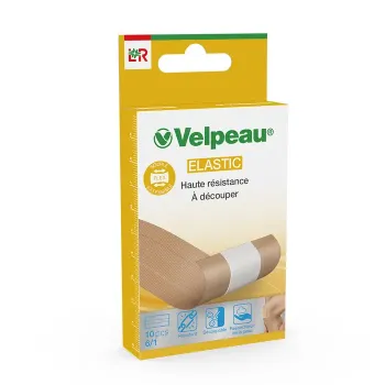 Elastic pansements bandes découpables Velpeau - boite de 10 pansements 6x10cm