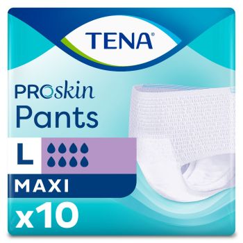 ProSkin Pants slips absorbants maxi L Tena - paquet de 10 protections 