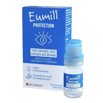 Protection gouttes yeux fatigués, secs, exposés aux écrans Eumill - flacon de 10ml