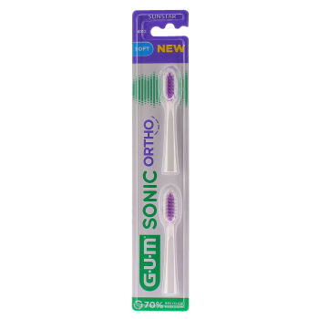 Brossettes de rechange sonic ortho Gum - 2 brossettes 