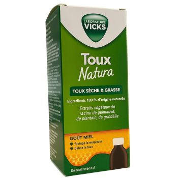 Toux natura toux sèche et grasse Vicks - flacon de 140ml