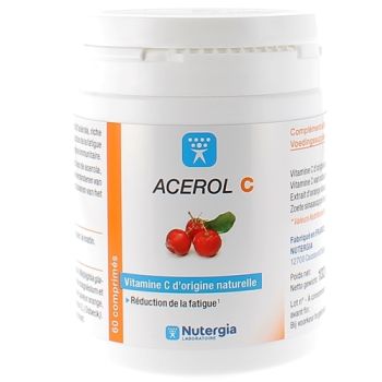 Acérol C Nutergia - pot de 60 comprimés