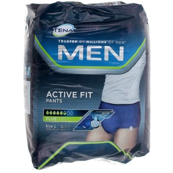 Active Fit Pants men Plus Tena - 9 protections taille L (95-130cm)