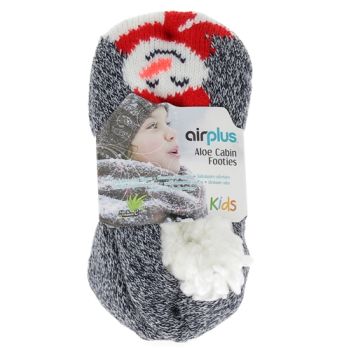 Aloe Cabin Footies Chaussons hydratants Kids Airplus - une paire