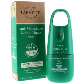 Anti-moustiques & Anti-tiques Spray protection Forte Para kito - Spray de 75ml