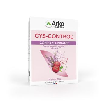 Cys-Control Confort urinaire Arkopharma - boîte de 20 gélules