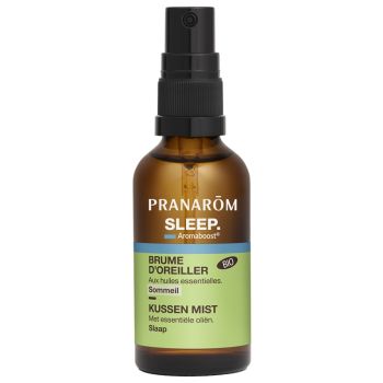 Aromaboost Sleep sommeil Brume d'oreiller bio Pranarôm - spray de 50 ml