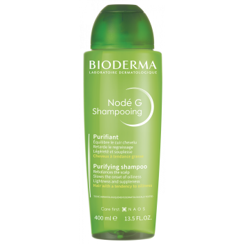 Nodé G shampooing purifiant cheveux à tendance grasse Bioderma - flacon de 400 ml