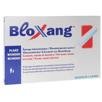 Bloxang Eponges hémostatiques Bausch et Lomb - boîte de 4 éponges