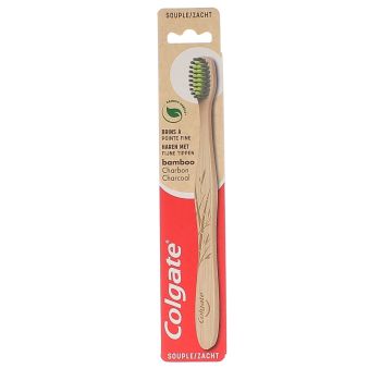 Brosse à dents souple bambou Colgate - une brosse à dents
