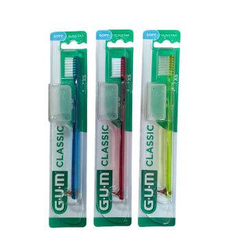 Brosse à dents Classic 407 souple GUM - une brosse à dents