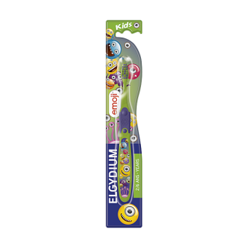 Brosse à dents Kids Emoji 2-6 ans Elgydium - une brosse à dents