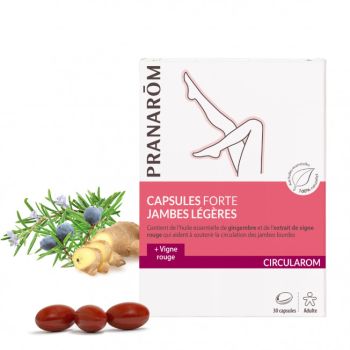 Capsules Forte Jambes Légères Pranarom - boîte de 30 capsules