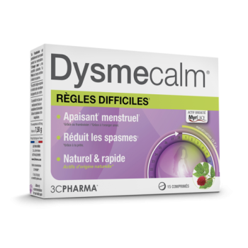 Dysmecalm règles difficiles 3C Pharma - boite de 15 comprimés