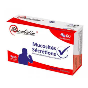 Mucodistim Mucosités et sécrétions AudistimPharma - boite de 60 comprimés