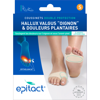 Coussinets double protection Hallux Valgus S Epitact - 1 paire