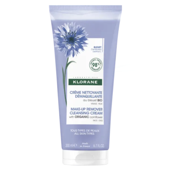 Crème nettoyante démaquillante au bleuet bio Klorane - tube de 200ml