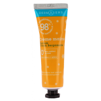 Crème mains parfum citron bergamote Dermasens - tube de 30ml