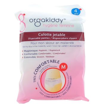 Culotte jetable taille M Orgakiddy - sachet de 4 unités