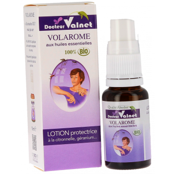 Lotion protectrice à la citronnelle bio aux huiles essentielles Dr Valnet Volarome - Flacon de 15 ml