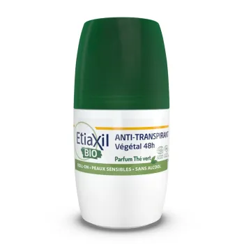 Déodorant anti-transpirant végétal 48h BIO Etiaxil - roll-on de 50ml