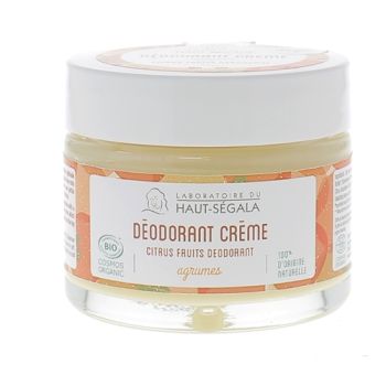 Déodorant crème agrumes bio Haut-Ségala - pot de 50 g