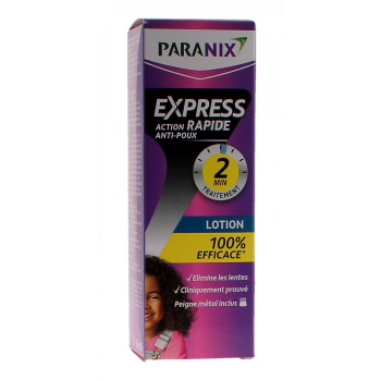 Express Lotion anti-poux Paranix - flacon de 95ml + un peigne