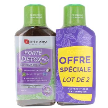 Forté DetoxFoie Desmodium Forté Pharma - lot de 2 flacons de 500ml