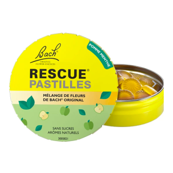 Fleurs de Bach Rescue pastilles saveur pomme menthe Famadem - boite de 50g
