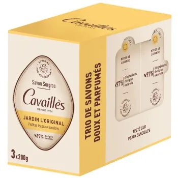 Jardin L'Original Savon surgras pro-régénérant Rogé Cavaillès - 3x200g