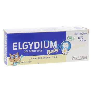 Gel dentifrice baby bio 6 mois-2 ans Elgydium - tube de 30ml