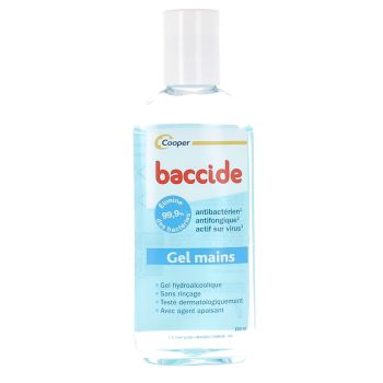 Gel mains anti-bactérien Baccide Cooper - flacon de 100 ml