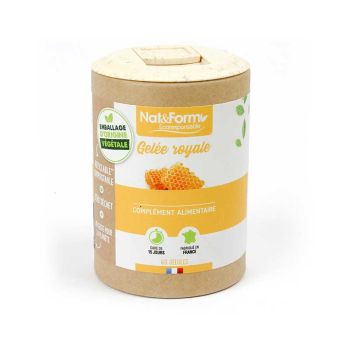Gelée royale Ecoresponsable Nat&Form - boite de 60 gélules