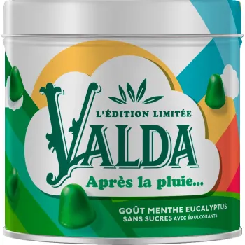 Gommes Après la pluie édition limitée menthe eucalyptus Valda - boîte de 160g