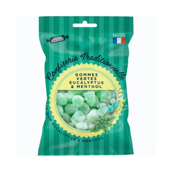 Gommes vertes eucalyptus menthol Ma petite confiserie - sachet de 100 g